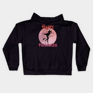 Happy Halloween - The Flying Witch Kids Hoodie